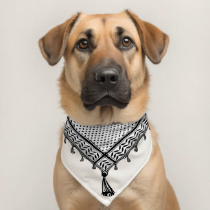 Keffiyeh Palestinian Scarf Traditional Fabric Pet Bandana Collar