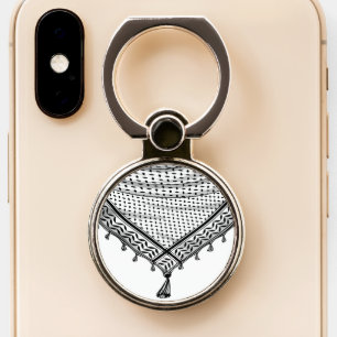 Keffiyeh Palestinian Scarf Traditional Fabric Phone Ring Stand