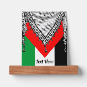 Keffiyeh Palestinian Scarf Traditional Fabric Picture Ledge