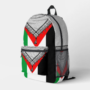 Keffiyeh Palestinian Scarf Traditional Fabric Printed Backpack
