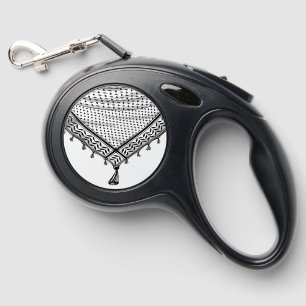 Keffiyeh Palestinian Scarf Traditional Fabric Retractable Pet Leash
