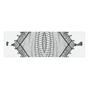 Keffiyeh Palestinian Scarf Traditional Fabric Ruler