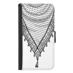 Keffiyeh Palestinian Scarf Traditional Fabric Samsung Galaxy S5 Wallet Case