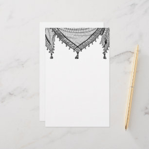 Keffiyeh Palestinian Scarf Traditional Fabric Stationery