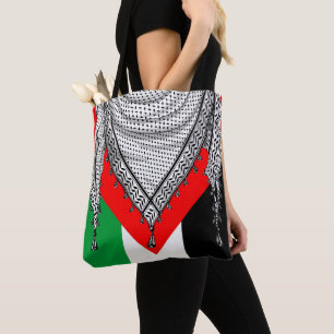 Keffiyeh Palestinian Scarf Traditional Fabric Tote Bag