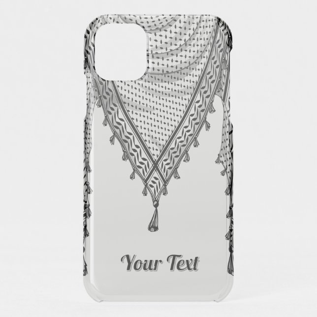 Keffiyeh Palestinian Scarf Traditional Fabric Uncommon iPhone Case (Back)