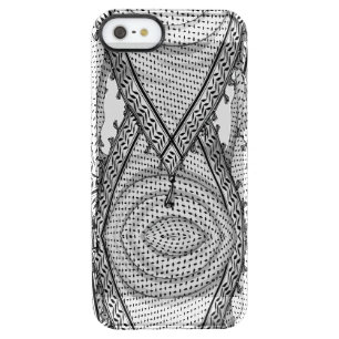 Keffiyeh Palestinian Scarf Traditional Fabric Clear iPhone SE/5/5s Case