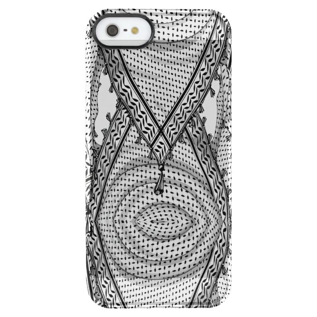 Keffiyeh Palestinian Scarf Traditional Fabric Uncommon iPhone Case (Back)