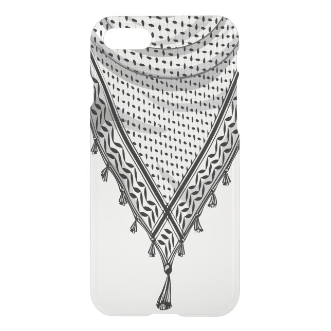 Keffiyeh Palestinian Scarf Traditional Fabric Uncommon iPhone Case (Back)