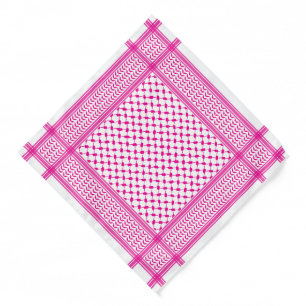 Keffiyeh Pink Palestine Pattern Bandana