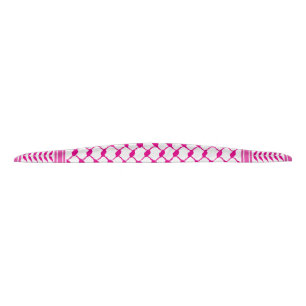 Keffiyeh Pink Palestine Pattern Tie Headband