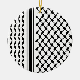 Keffiyeh Print Ceramic Ornament
