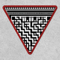 keffiyeh red inverted triangle