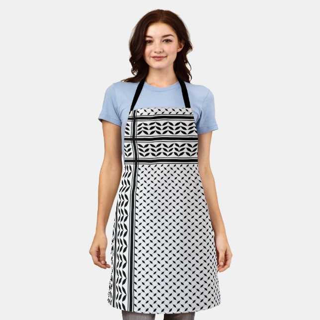 Keffiyeh Symbol of Palestine Resistance Pattern Apron (Worn)