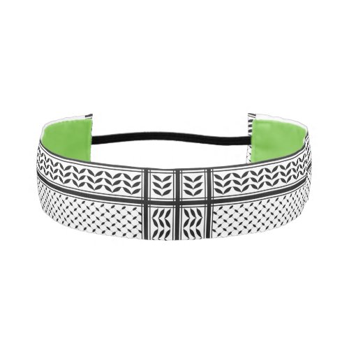 Keffiyeh Symbol of Palestine Resistance Pattern Athletic Headband