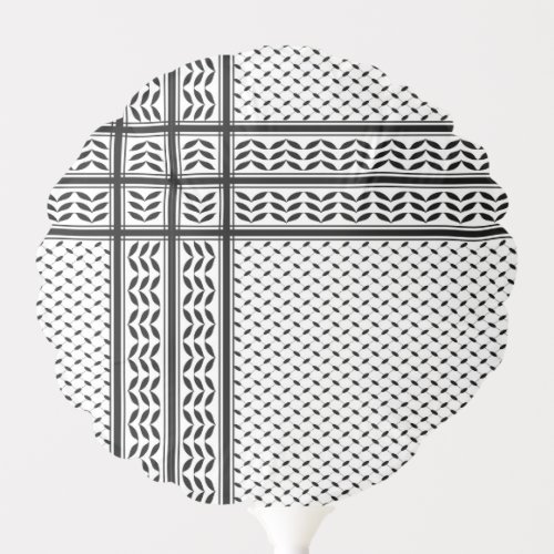 Keffiyeh Symbol of Palestine Resistance Pattern Balloon