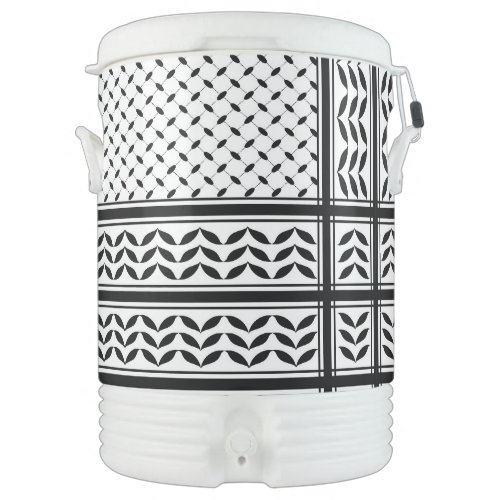 Keffiyeh Symbol of Palestine Resistance Pattern Beverage Cooler