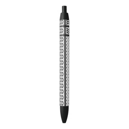 Keffiyeh Symbol of Palestine Resistance Pattern Black Ink Pen