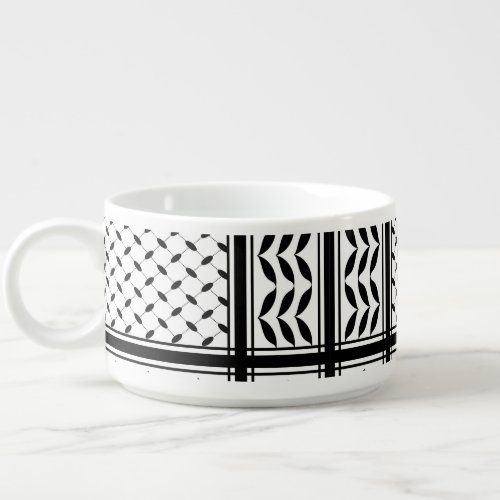 Keffiyeh Symbol of Palestine Resistance Pattern Bowl