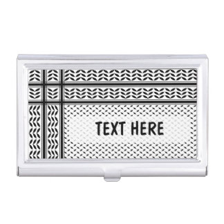 Keffiyeh Symbol of Palestine Resistance Pattern Business Card Case