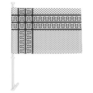 Keffiyeh Symbol of Palestine Resistance Pattern Car Flag