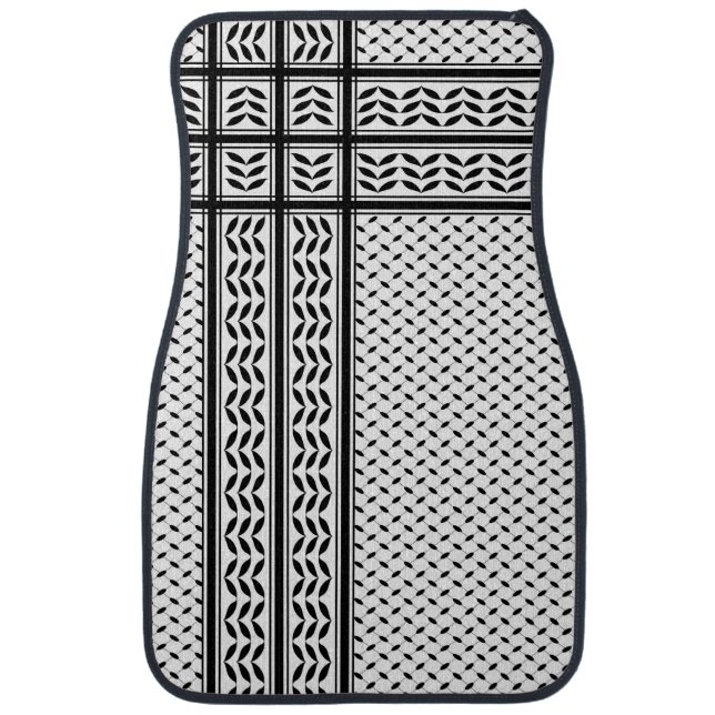 Keffiyeh Symbol of Palestine Resistance Pattern Car Floor Mat (Front)