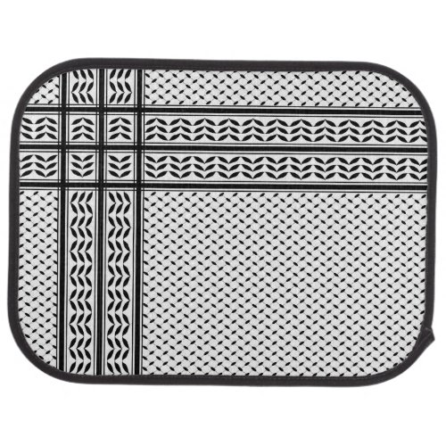 Keffiyeh Symbol of Palestine Resistance Pattern Car Floor Mat