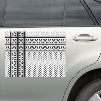 Keffiyeh Symbol of Palestine Resistance Pattern Car Magnet