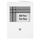 Keffiyeh Symbol of Palestine Resistance Pattern Cards (Back)