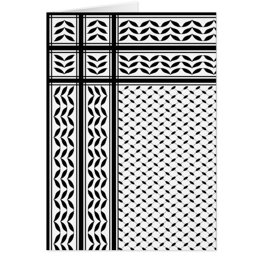 Keffiyeh Symbol of Palestine Resistance Pattern Cards (Front)