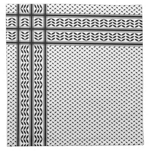 Keffiyeh Symbol of Palestine Resistance Pattern Cloth Napkin