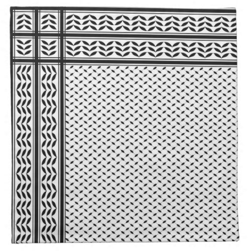 Keffiyeh Symbol of Palestine Resistance Pattern Cloth Napkin