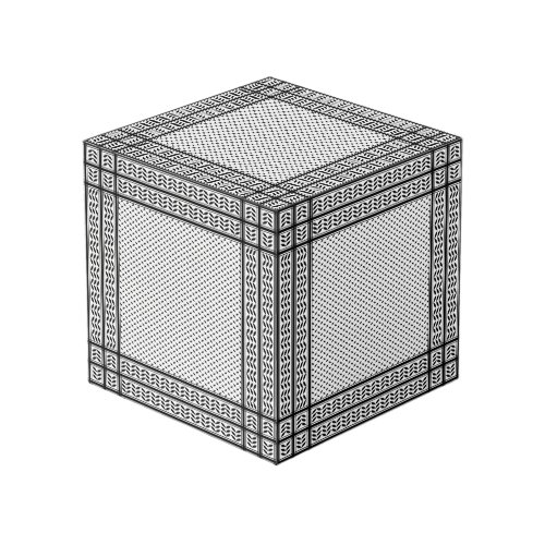Keffiyeh Symbol of Palestine Resistance Pattern Cube