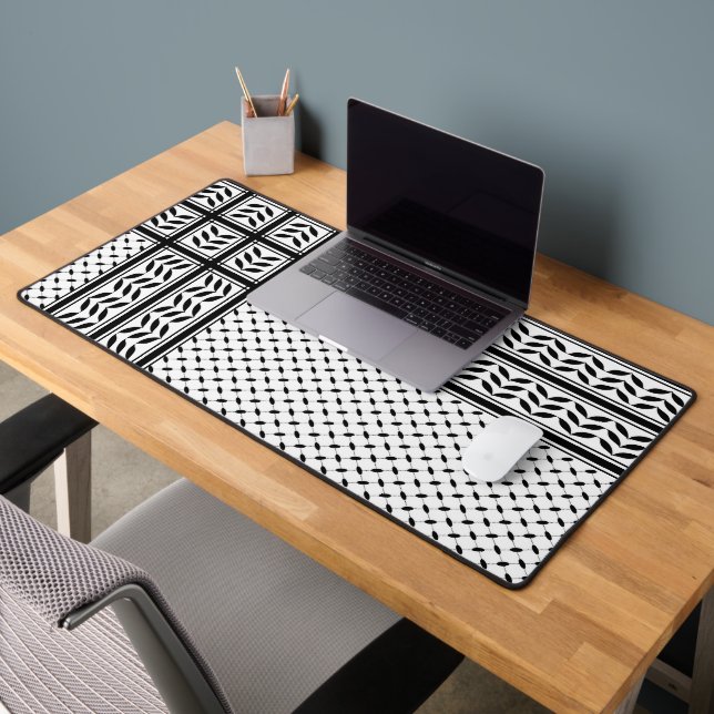 Keffiyeh Symbol of Palestine Resistance Pattern Desk Mat (Office 2)