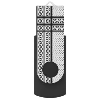 Keffiyeh Symbol of Palestine Resistance Pattern Flash Drive