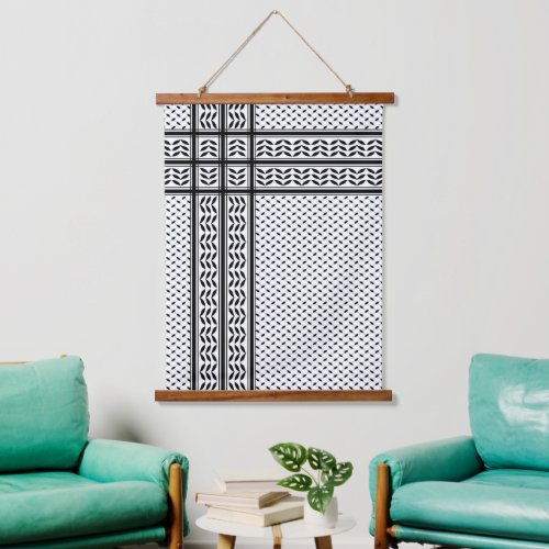 Keffiyeh Symbol of Palestine Resistance Pattern Hanging Tapestry