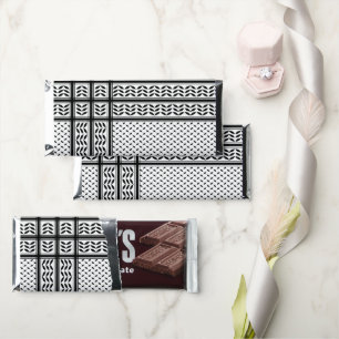 Keffiyeh Symbol of Palestine Resistance Pattern Hershey Bar Favors