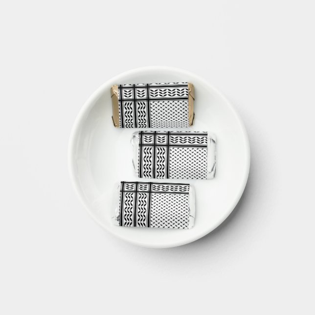 Keffiyeh Symbol of Palestine Resistance Pattern Hershey's Miniatures (Plate)