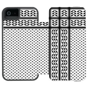 Keffiyeh Symbol of Palestine Resistance Pattern iPhone SE/5/5s Wallet Case