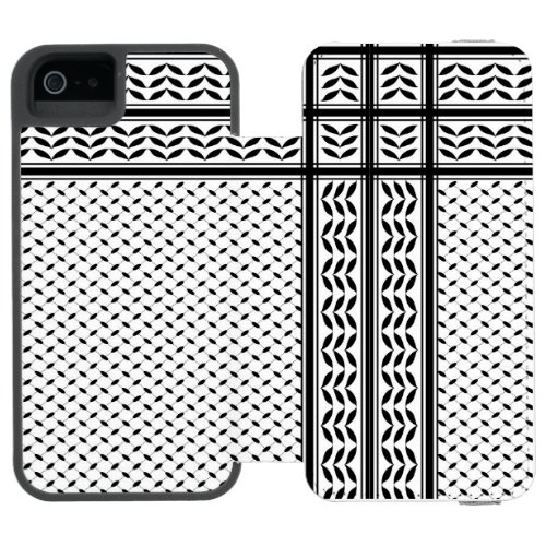 Keffiyeh Symbol of Palestine Resistance Pattern iPhone SE55s Wallet Case