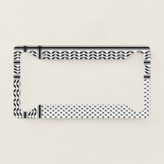 Keffiyeh Symbol of Palestine Resistance Pattern License Plate Frame