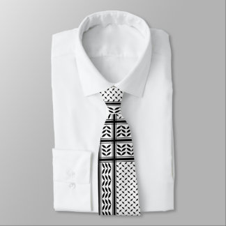Keffiyeh Symbol of Palestine Resistance Pattern Neck Tie