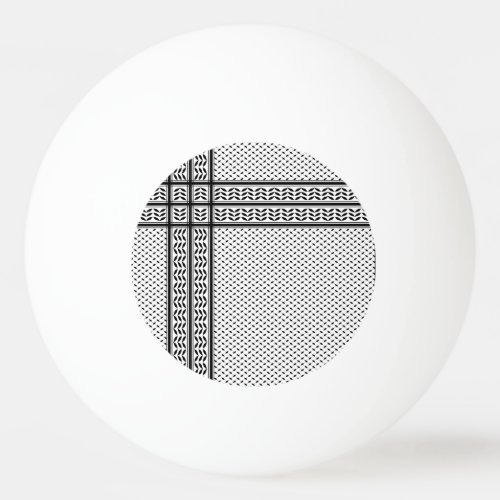 Keffiyeh Symbol of Palestine Resistance Pattern Ping Pong Ball