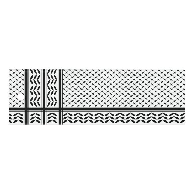 Keffiyeh Symbol of Palestine Resistance Pattern Ruler (Front)