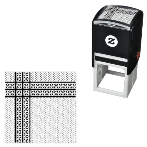 Keffiyeh Symbol of Palestine Resistance Pattern Self_inking Stamp