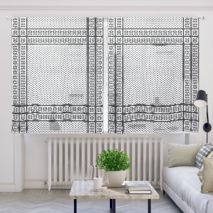 Keffiyeh Symbol of Palestine Resistance Pattern Sheer Curtains