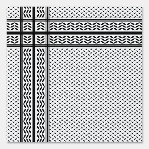 Keffiyeh Symbol of Palestine Resistance Pattern Sign