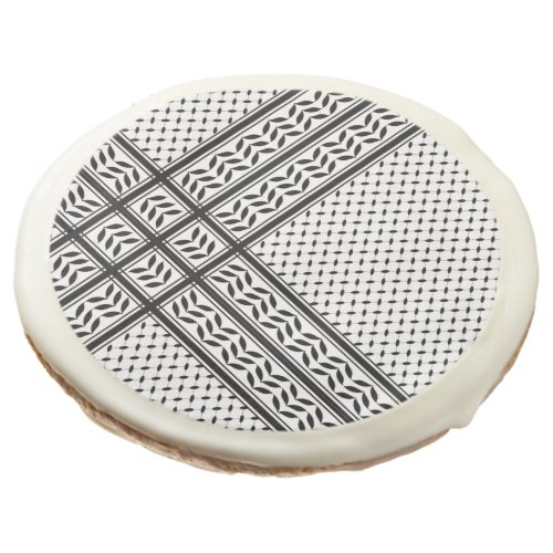 Keffiyeh Symbol of Palestine Resistance Pattern Sugar Cookie