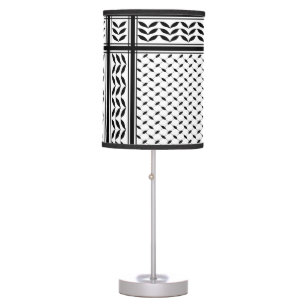 Keffiyeh Symbol of Palestine Resistance Pattern Table Lamp