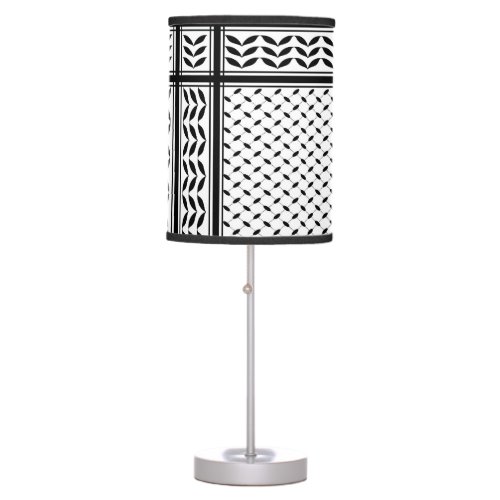 Keffiyeh Symbol of Palestine Resistance Pattern Table Lamp